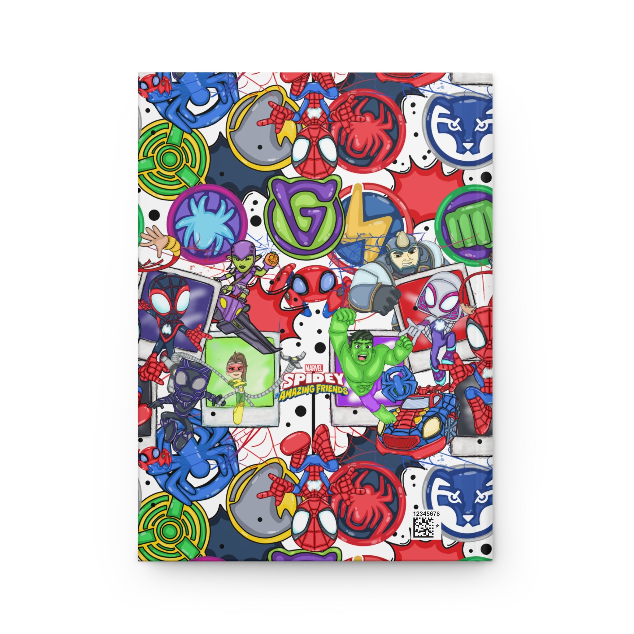 Spider Sticker Collage Hardcover Journal