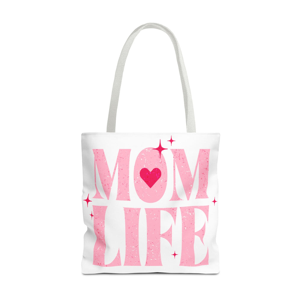 Mom Life Tote Bag — Pink "I Used to Be Cool" AOP Shopper
