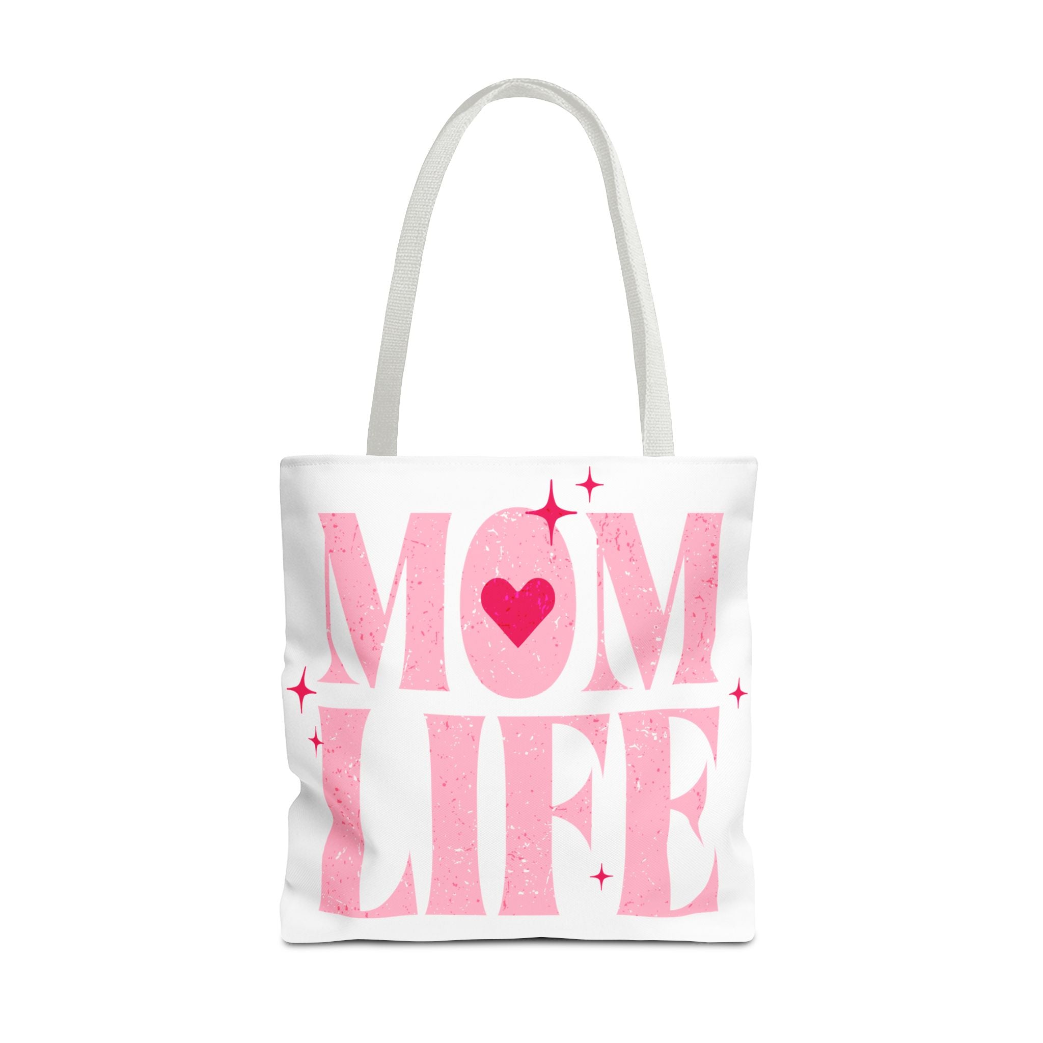 Mom Life Tote Bag — Pink "I Used to Be Cool" AOP Shopper