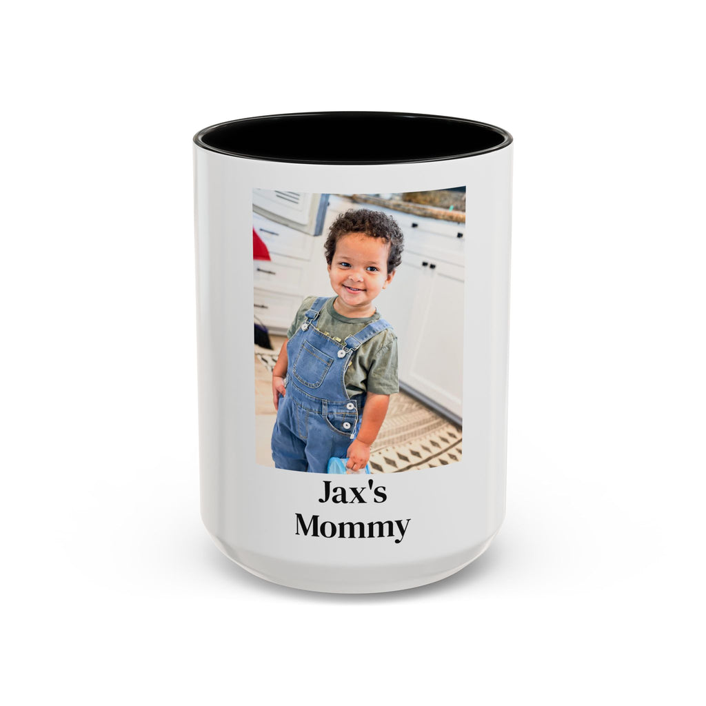 Personalized Photo Accent Coffee Mug – Custom 11/15 oz Mug (Add Your Photo)