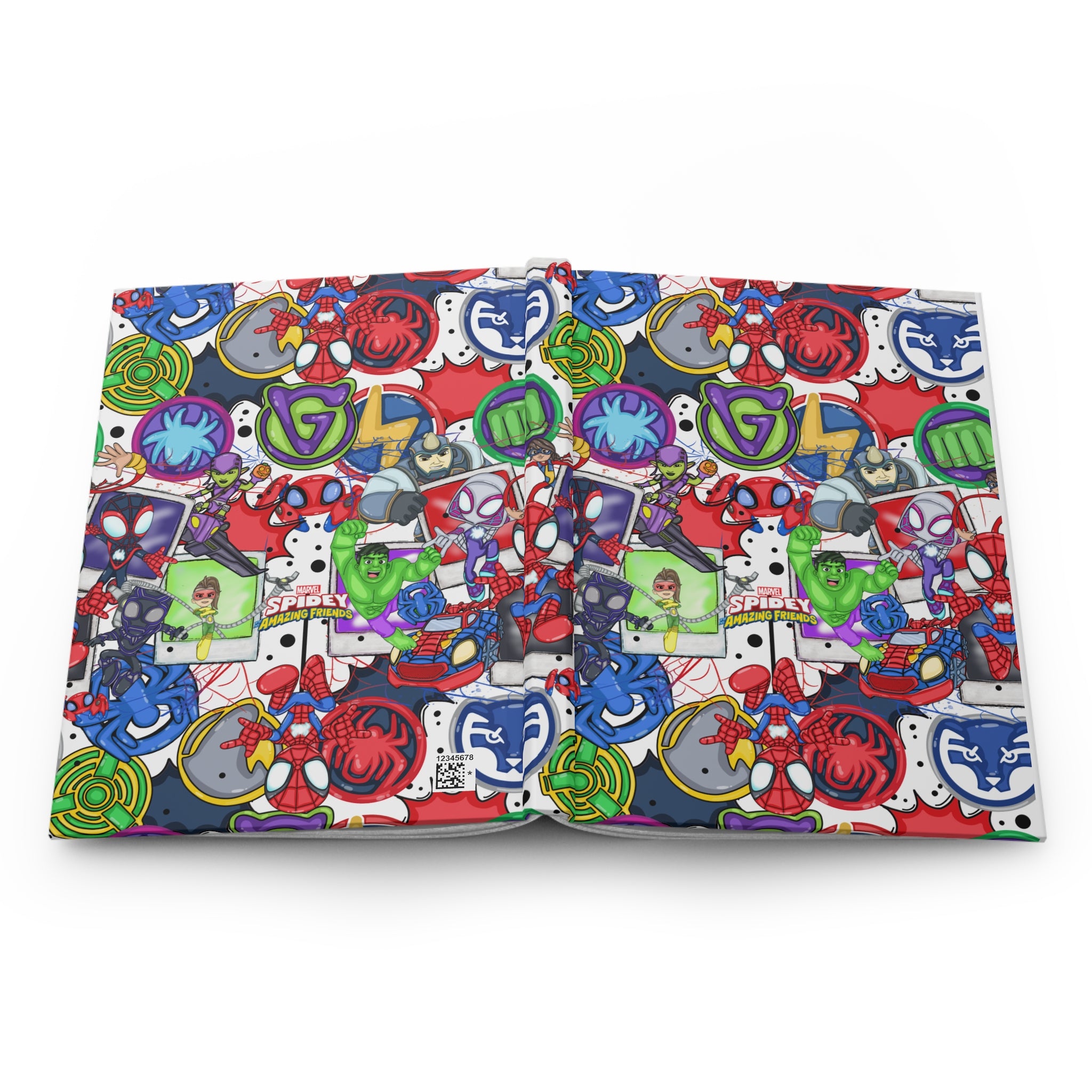 Spider Sticker Collage Hardcover Journal