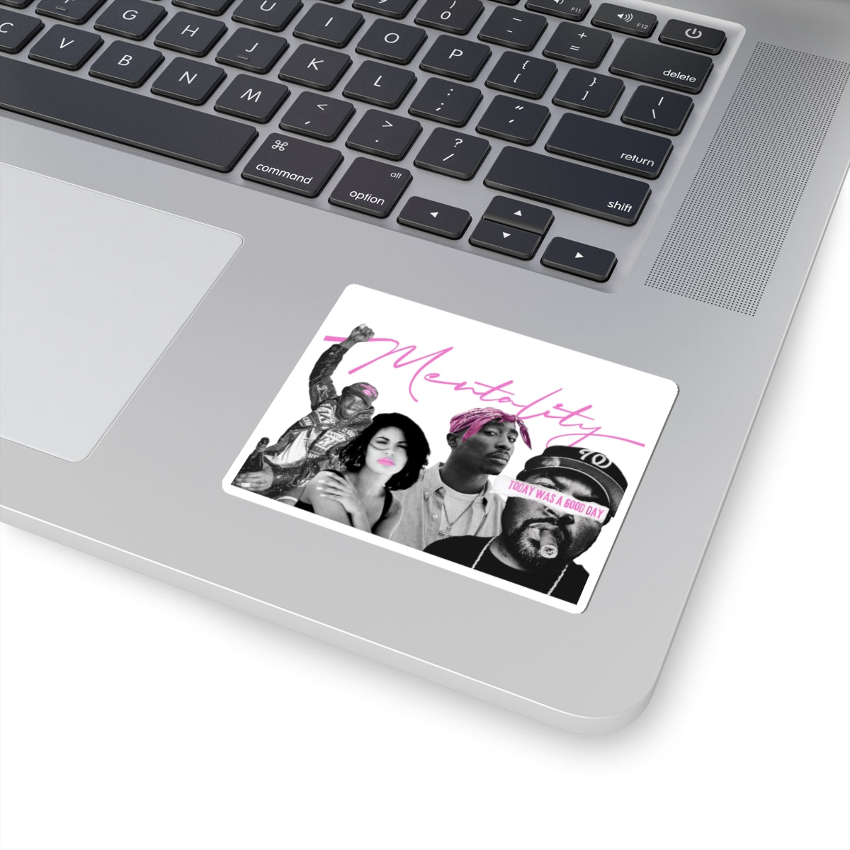Mentality Kiss-Cut Sticker — Retro Hip-Hop Collage (Today Was A Good Day)