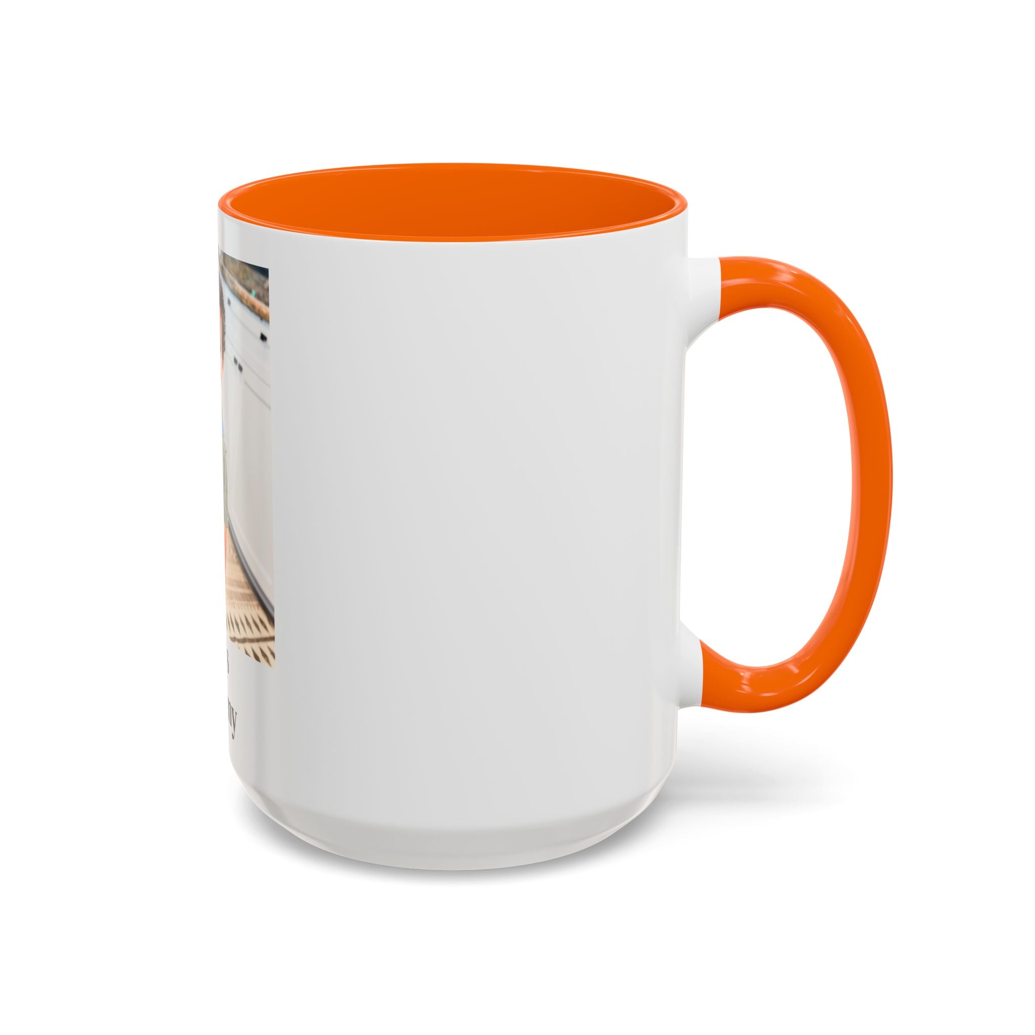 Personalized Photo Accent Coffee Mug – Custom 11/15 oz Mug (Add Your Photo)