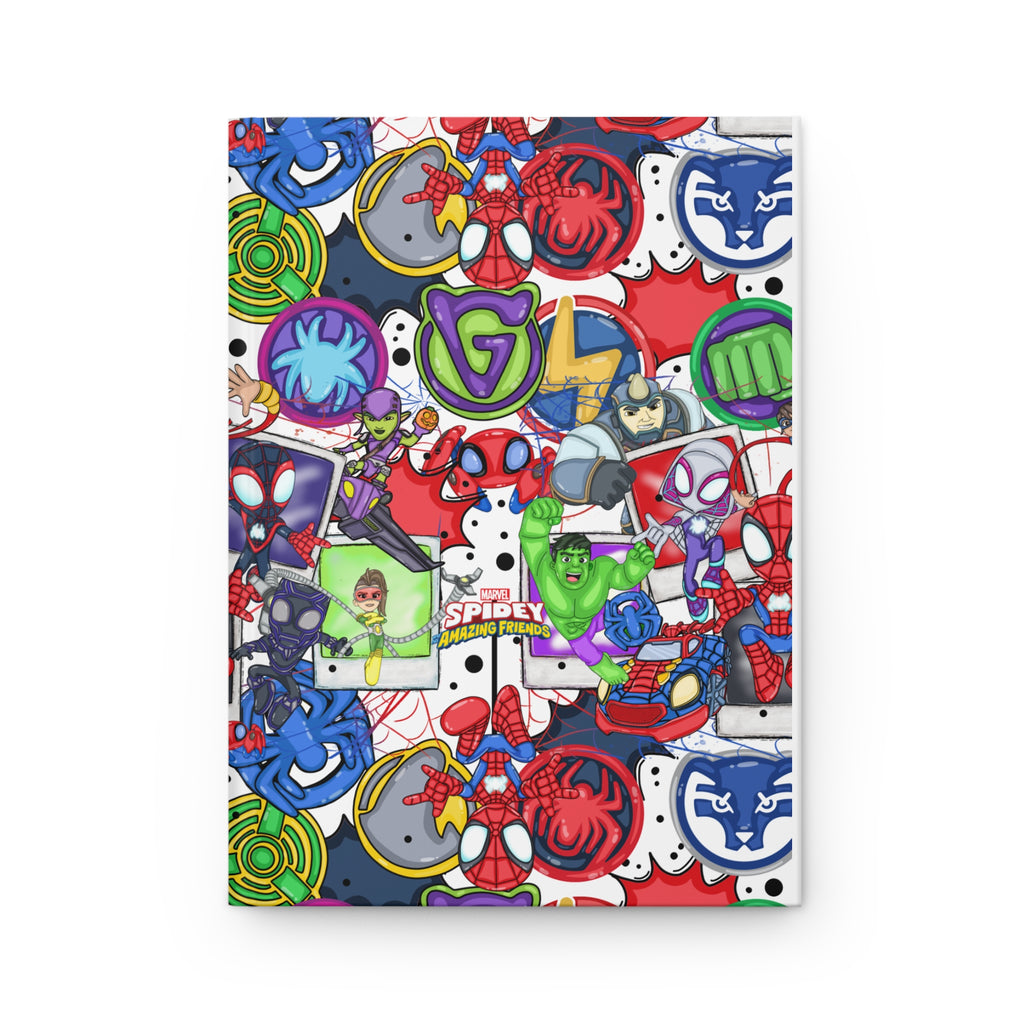 Spider Sticker Collage Hardcover Journal