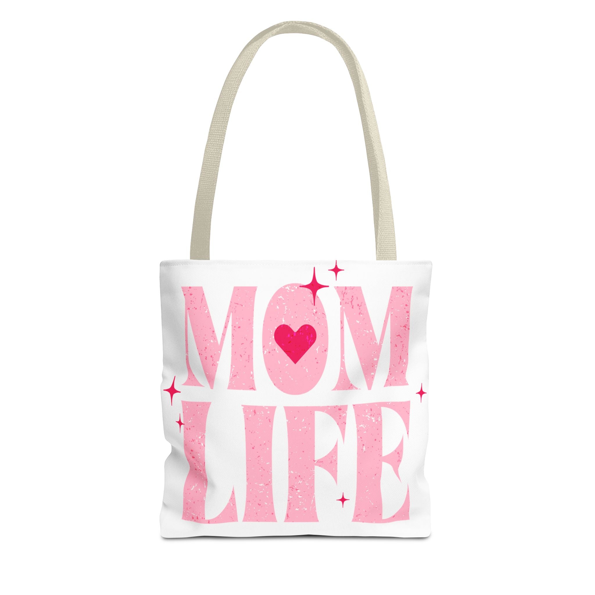 Mom Life Tote Bag — Pink "I Used to Be Cool" AOP Shopper