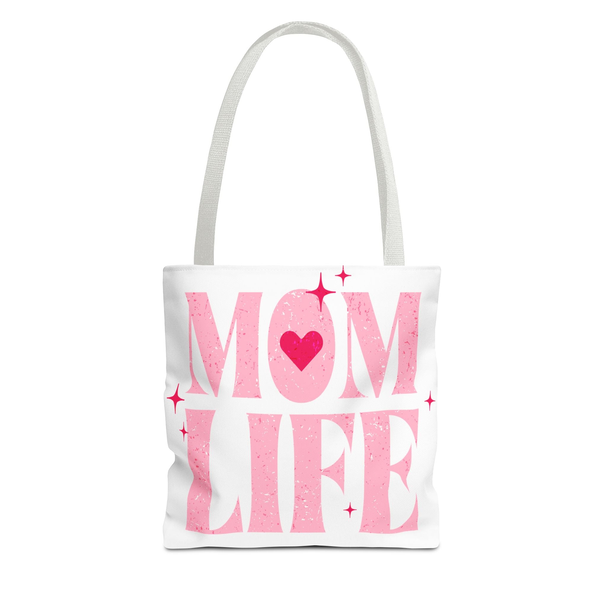 Mom Life Tote Bag — Pink "I Used to Be Cool" AOP Shopper