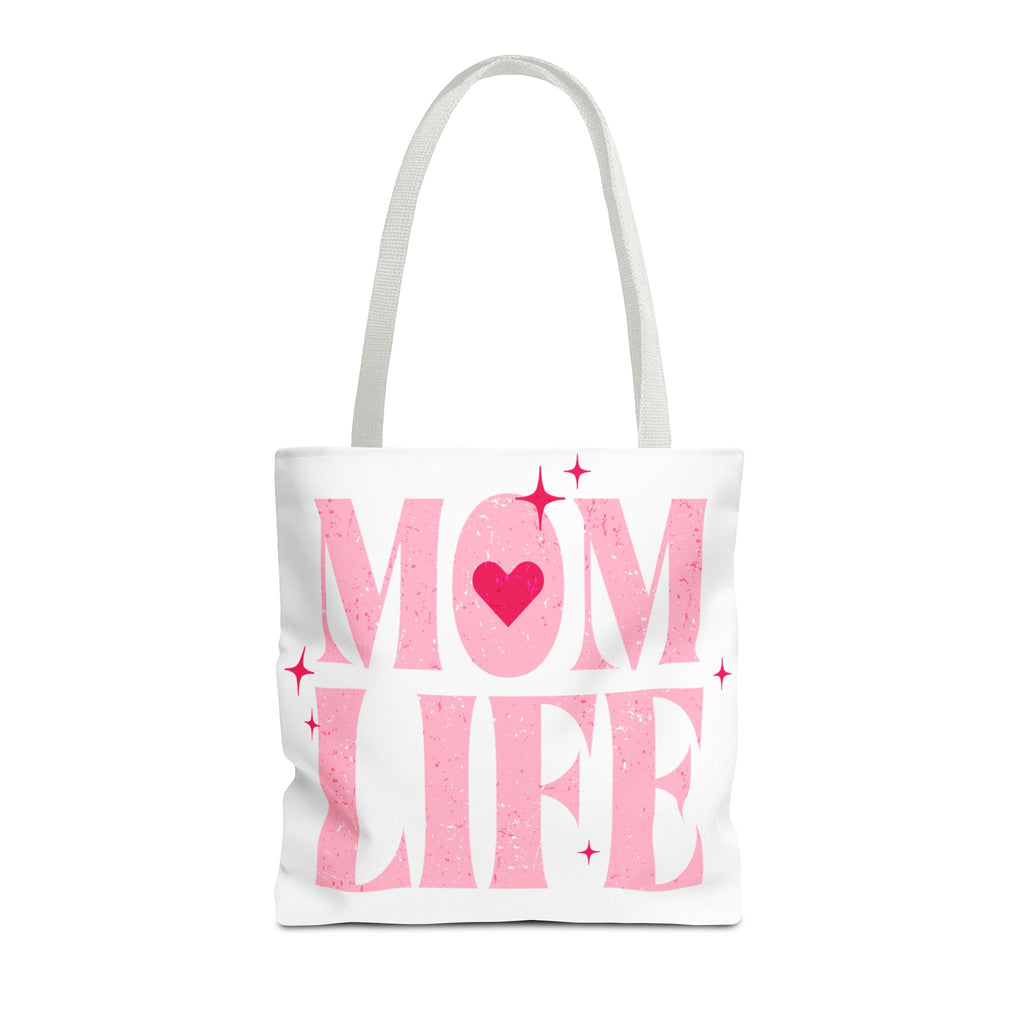 Mom Life Tote Bag — Pink "I Used to Be Cool" AOP Shopper