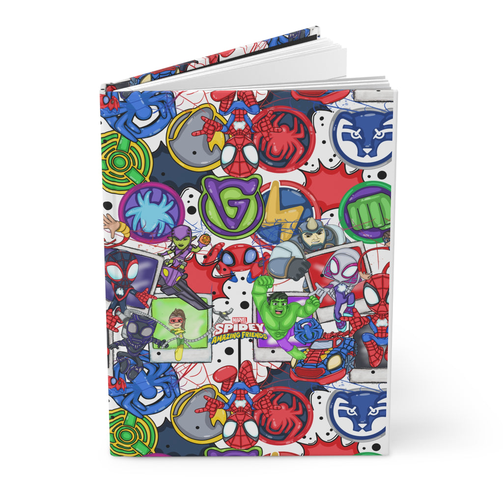 Spider Sticker Collage Hardcover Journal