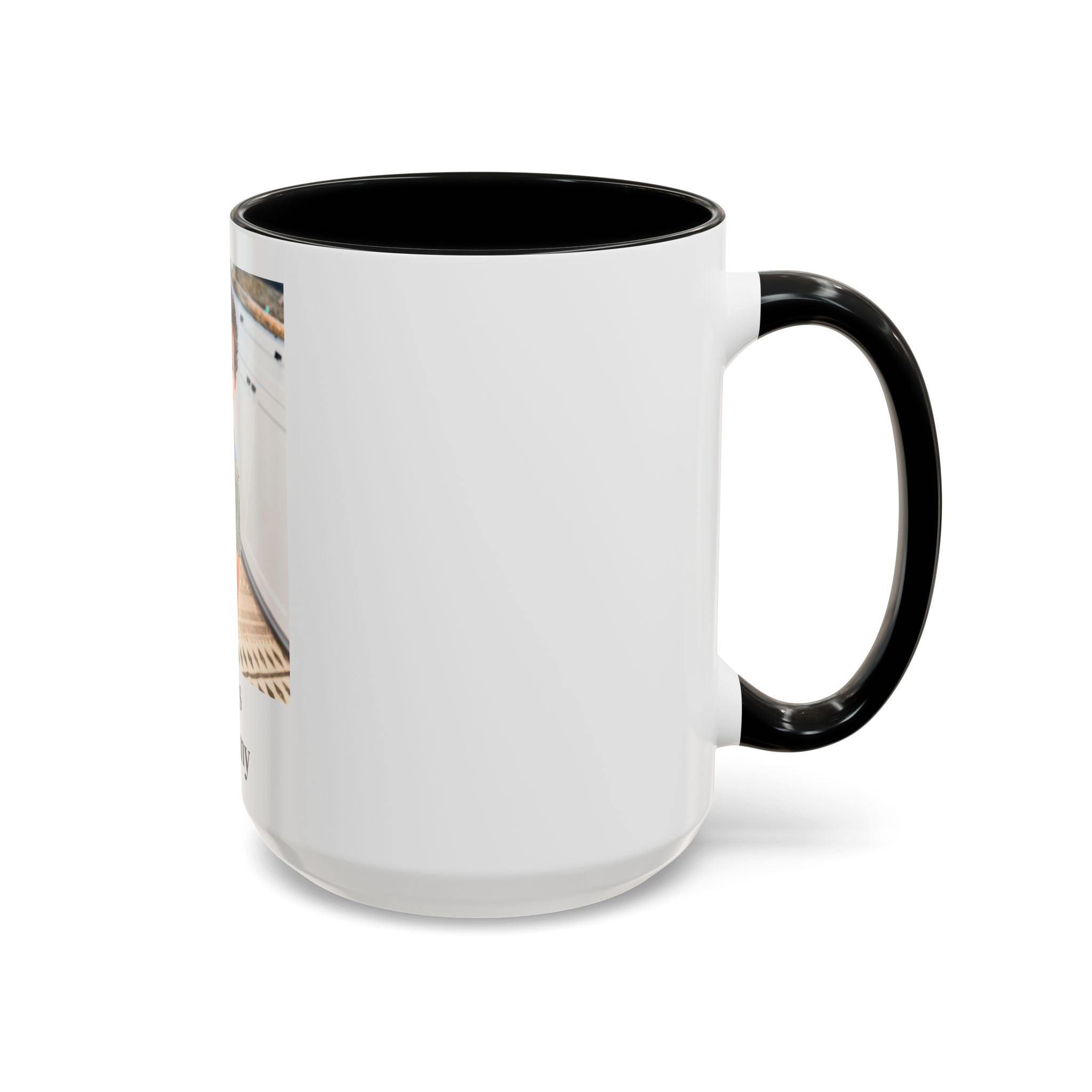 Personalized Photo Accent Coffee Mug – Custom 11/15 oz Mug (Add Your Photo)